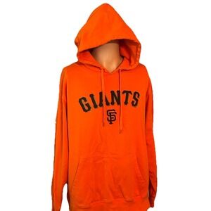 San Francisco Giants Stitches MLB Pullover Hoodie Orange Men's Size Large